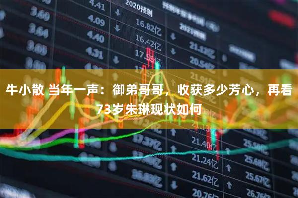 牛小散 当年一声：御弟哥哥，收获多少芳心，再看73岁朱琳现状如何